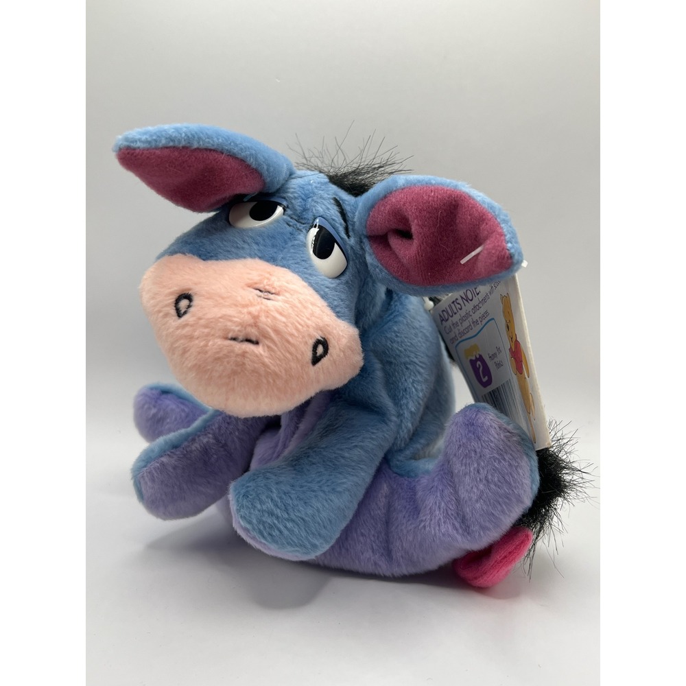 Vintage Mattel Disney Winnie the Pooh Eeyore Beanbag Friend Plush 69971-91 NWT